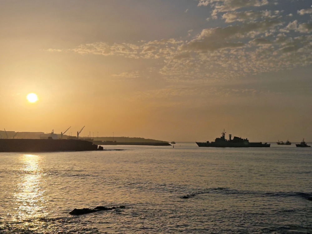 BNS Defensora Returns Cabo Verde, Obangame Express 2025