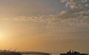 BNS Defensora Returns Cabo Verde, Obangame Express 2025