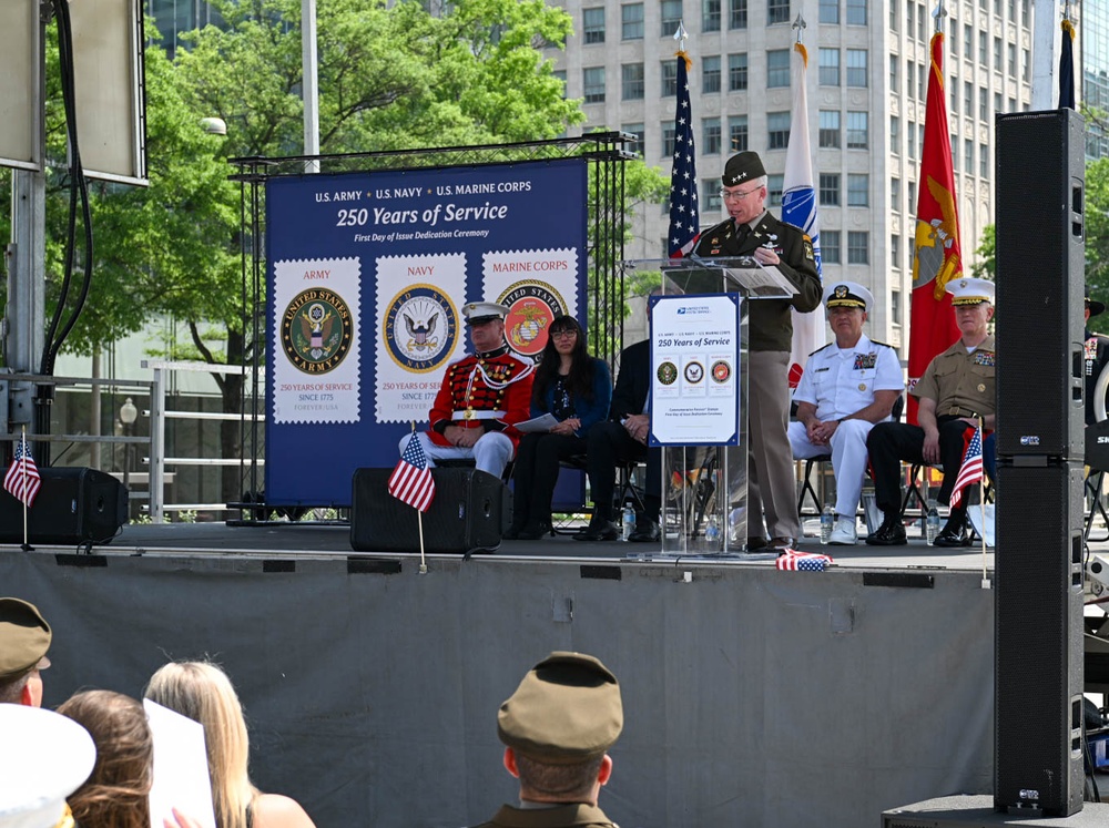 USPS 250th Military Stamps First Day of Issuance Ceremony