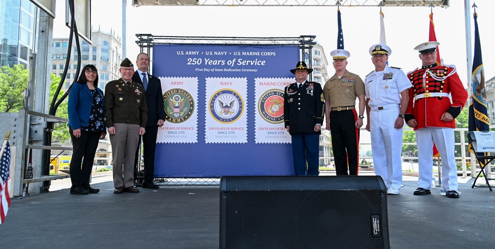 USPS 250th Military Stamps First Day of Issuance Ceremony