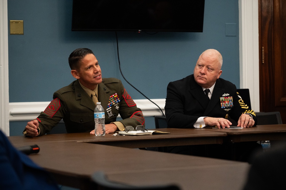 MCPON Honea participates in Navy-Marine Corps Caucus Social