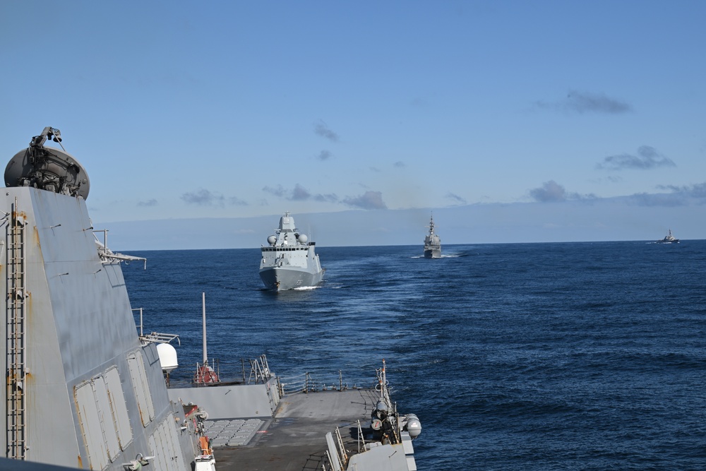 USS Thomas Hudner (DDG 116) Participates in Formidable Shield 2025