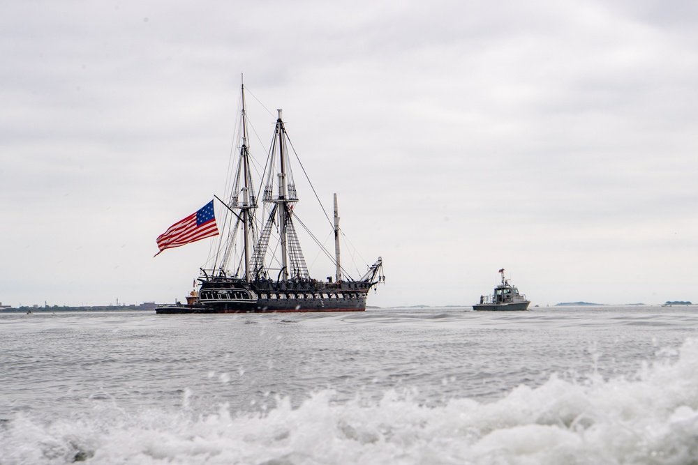 USS Constitution Goes Underway