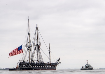 USS Constitution Goes Underway