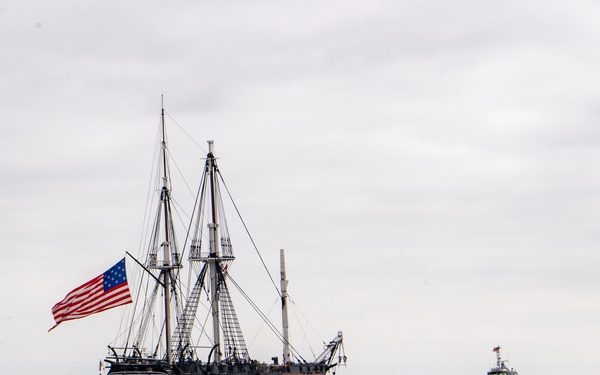 USS Constitution Goes Underway