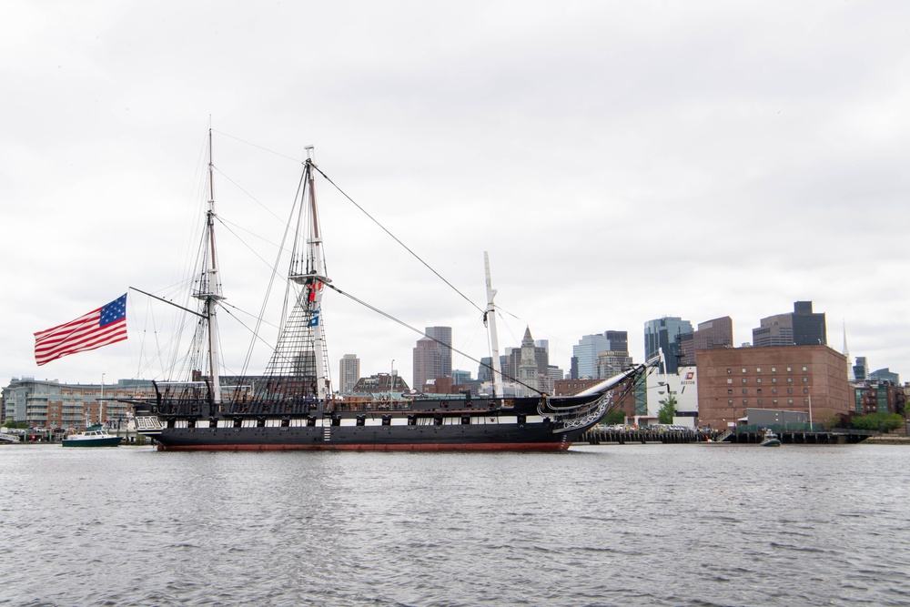 USS Constitution Goes Underway