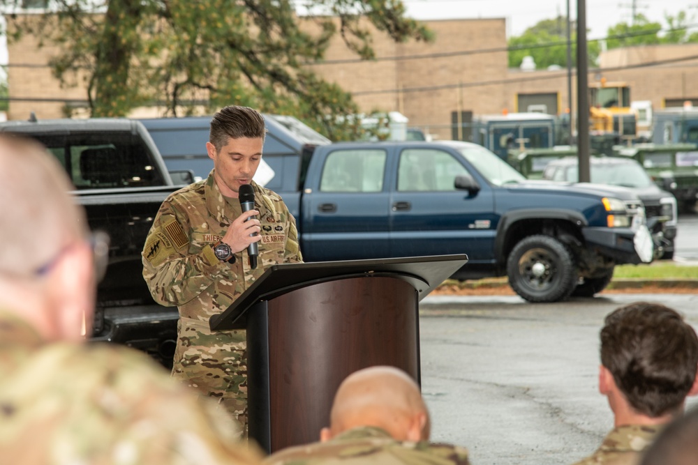 227th ASOS Casing of the Colors Ceremony
