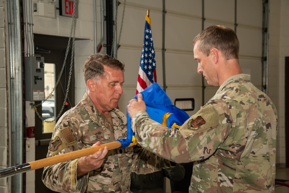 227th ASOS Casing of the Colors Ceremony