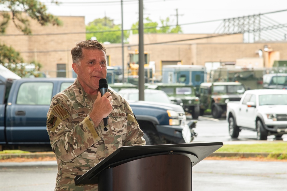 227th ASOS Casing of the Colors Ceremony