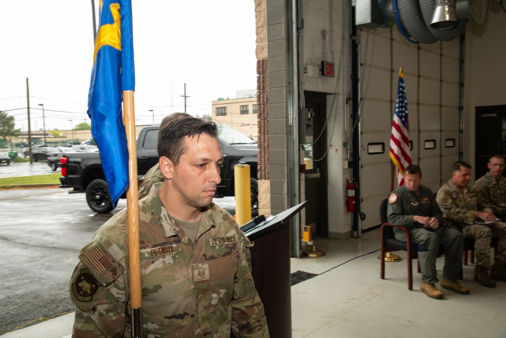 227th ASOS Casing of the Colors Ceremony