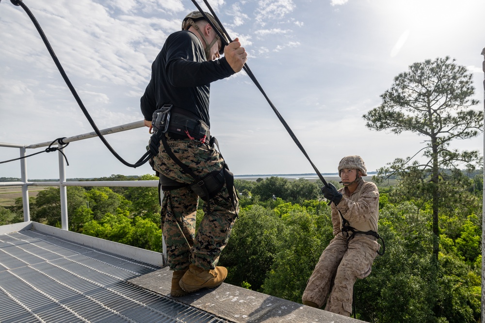 Mike Company Rappel Tower
