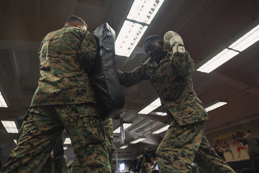 Marines step into the ring with Muay Thai during MAIC 73-25