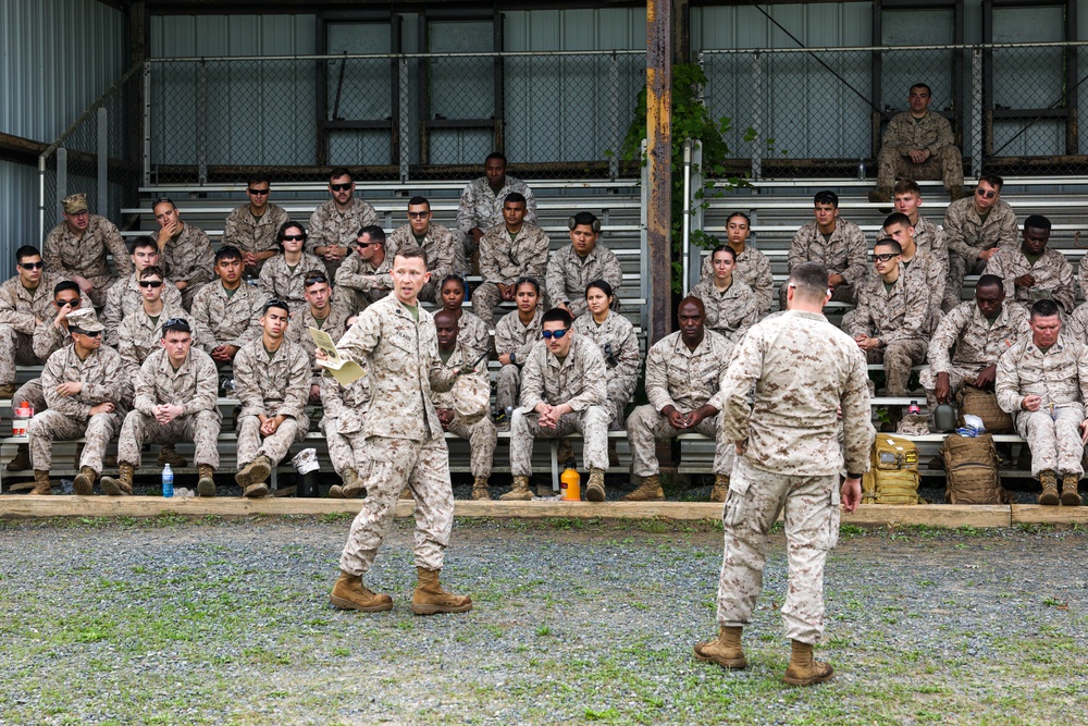 U.S. Marines with MCAF Quantico conduct machine gun range and field exfiltration