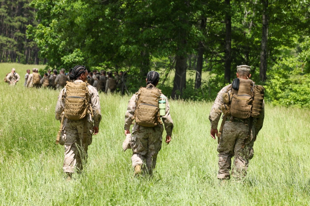 U.S. Marines with MCAF Quantico conduct machine gun range and field exfiltration