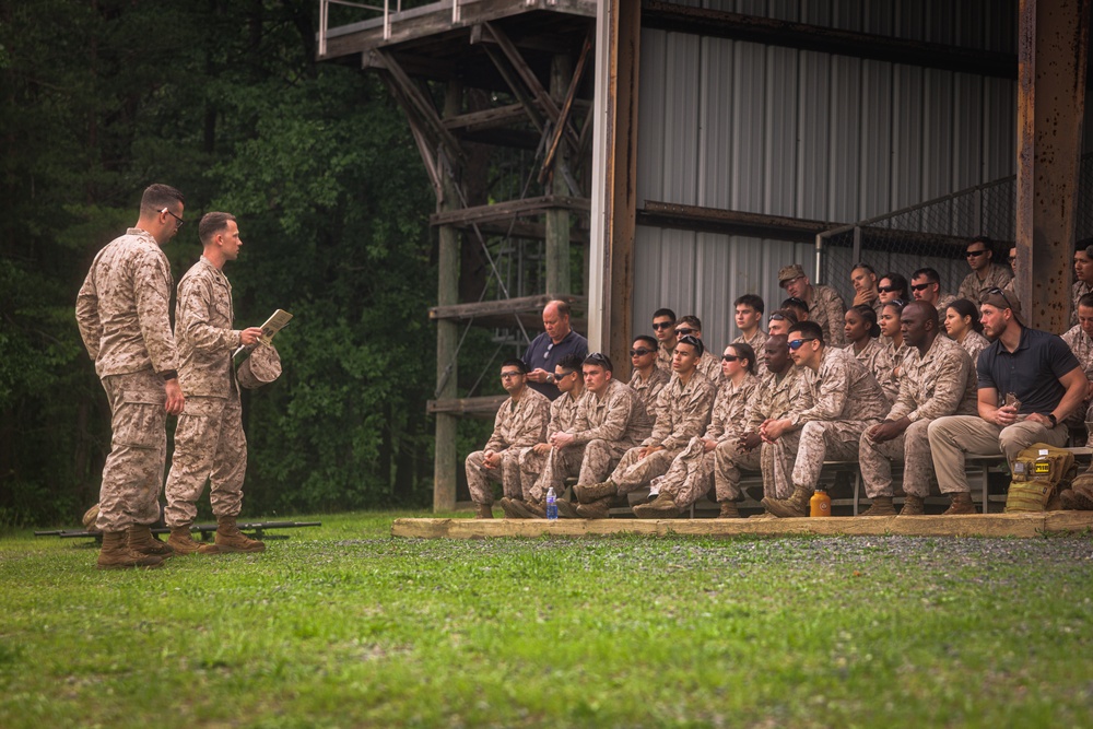 U.S. Marines with MCAF Quantico conduct machine gun range and field exfiltration.