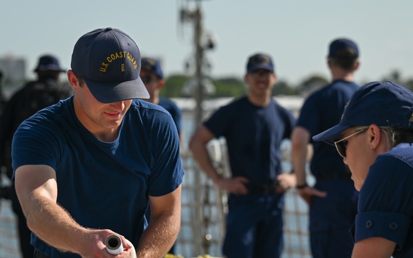 Coast Guard Cutter Calhoun offloads more than $140.9 million in illegal narcotics at Port Everglades