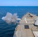 USS Bulkeley DDG 84, fires multiple rounds from its MT51, 5-inch gun for a live fire exercise