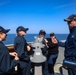 Cmdr. Michael Schelcher explains the specifications of the close in weapons system