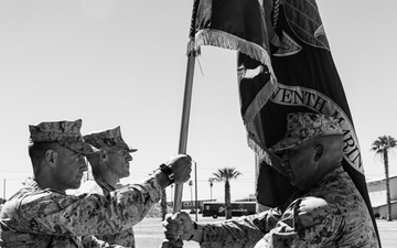3/7 conducts a change of command ceremony