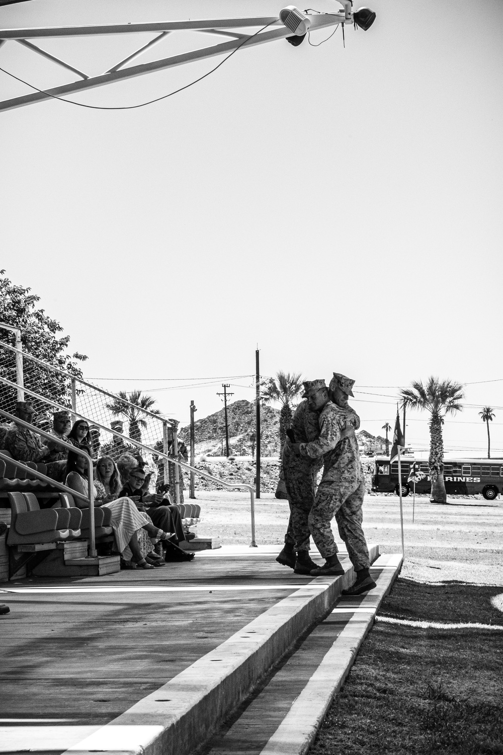 3/7 conducts a change of command ceremony
