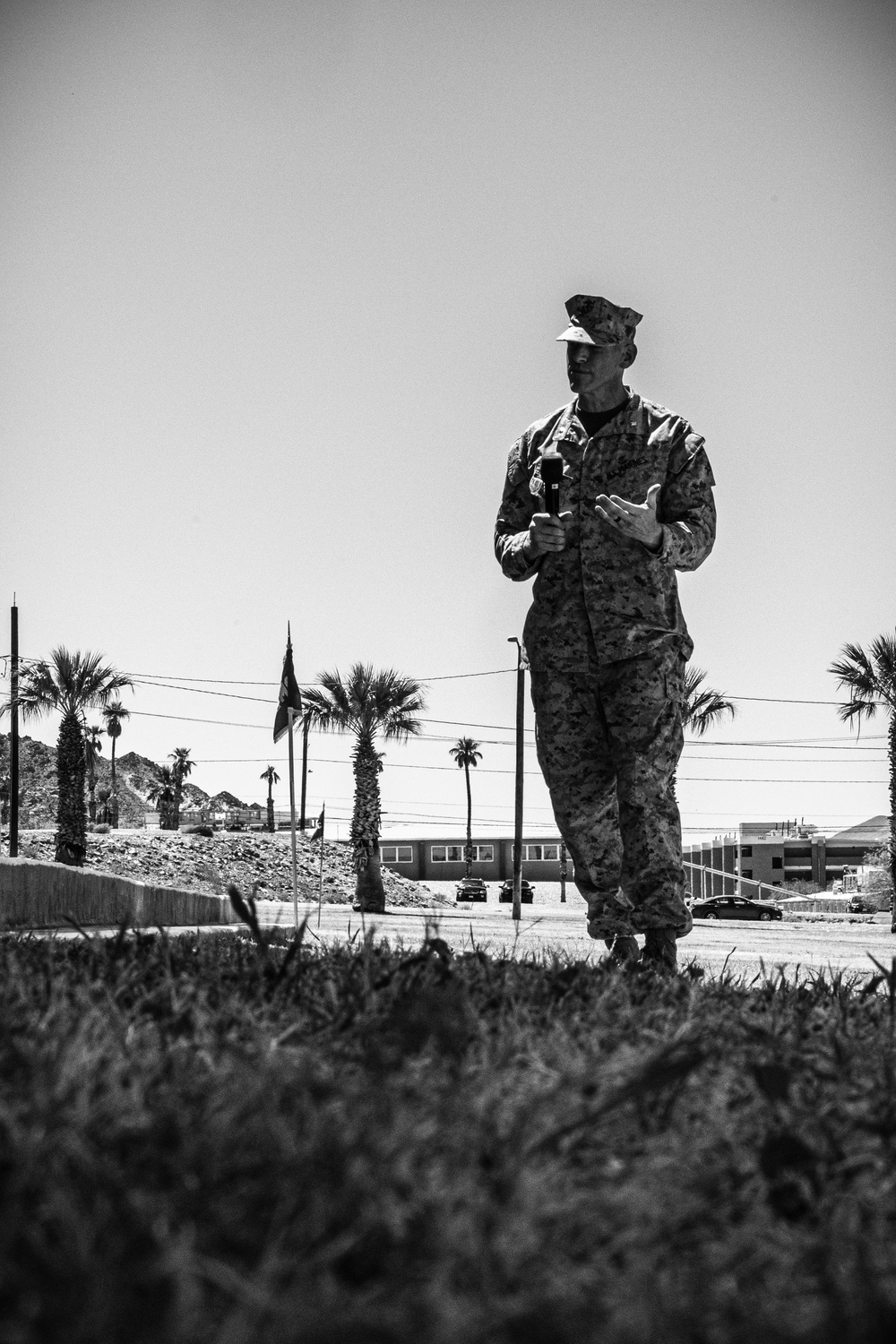 3/7 conducts a change of command ceremony