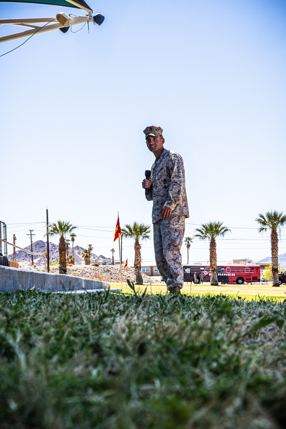 3/7 conducts a change of command ceremony