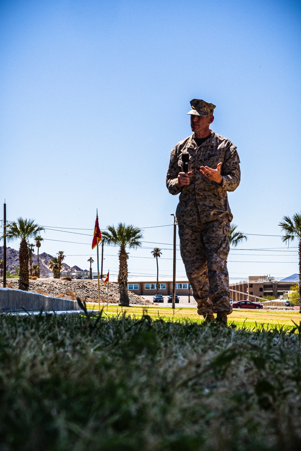 3/7 conducts a change of command ceremony
