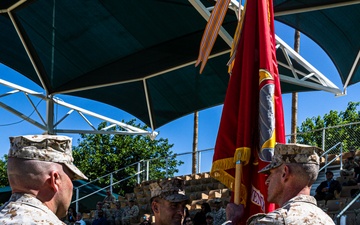 3/7 conducts a change of command ceremony