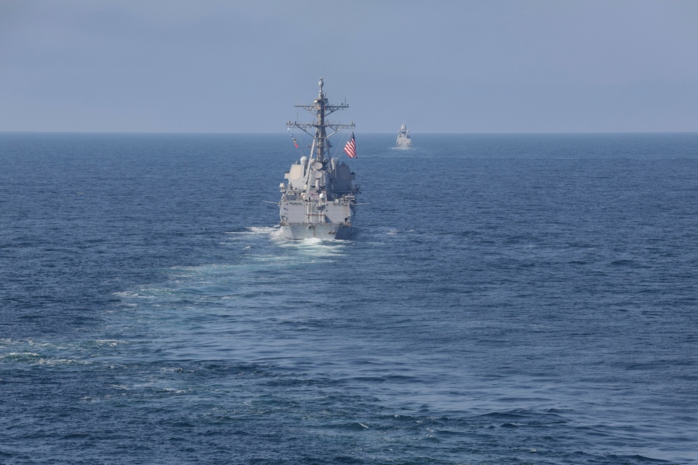 USS Bulkeley (DDG 84) participates in exercise At-Sea Demonstration (ASD) / Formidable Shield (FS) 2025.