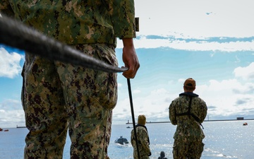 U.S. Navy Seamen and U.S. Army Soldiers Launch USV's for Arcane Thunder 25