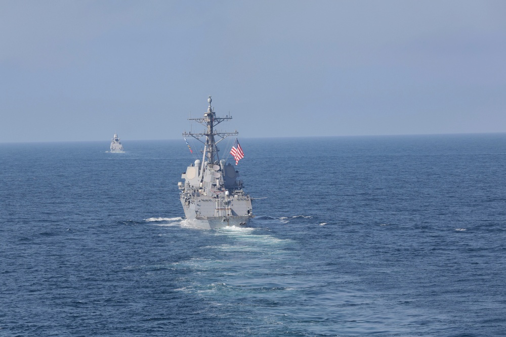 USS Bulkeley (DDG 84) participates in exercise At-Sea Demonstration (ASD) / Formidable Shield (FS) 2025.