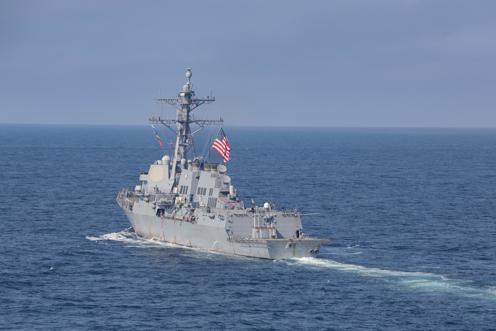 USS Bulkeley (DDG 84) participates in exercise At-Sea Demonstration (ASD) / Formidable Shield (FS) 2025.