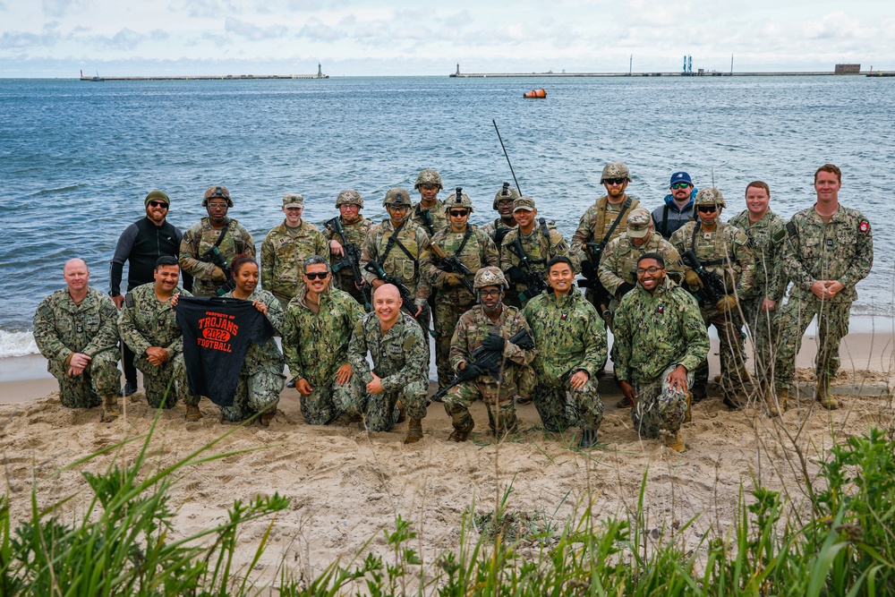 U.S. Navy Seamen and U.S. Army Soldiers Launch USV's for Arcane Thunder 25