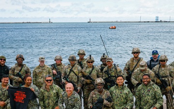 U.S. Navy Seamen and U.S. Army Soldiers Launch USV's for Arcane Thunder 25