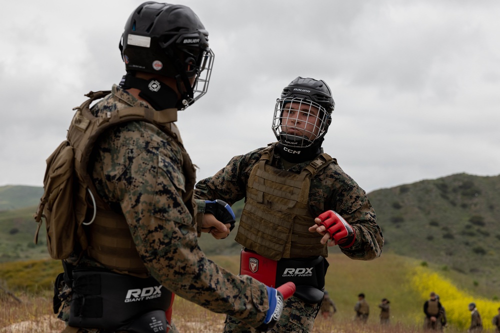 U.S. Marines with Martial Arts Instructor Course 79-25 participate in resupply run