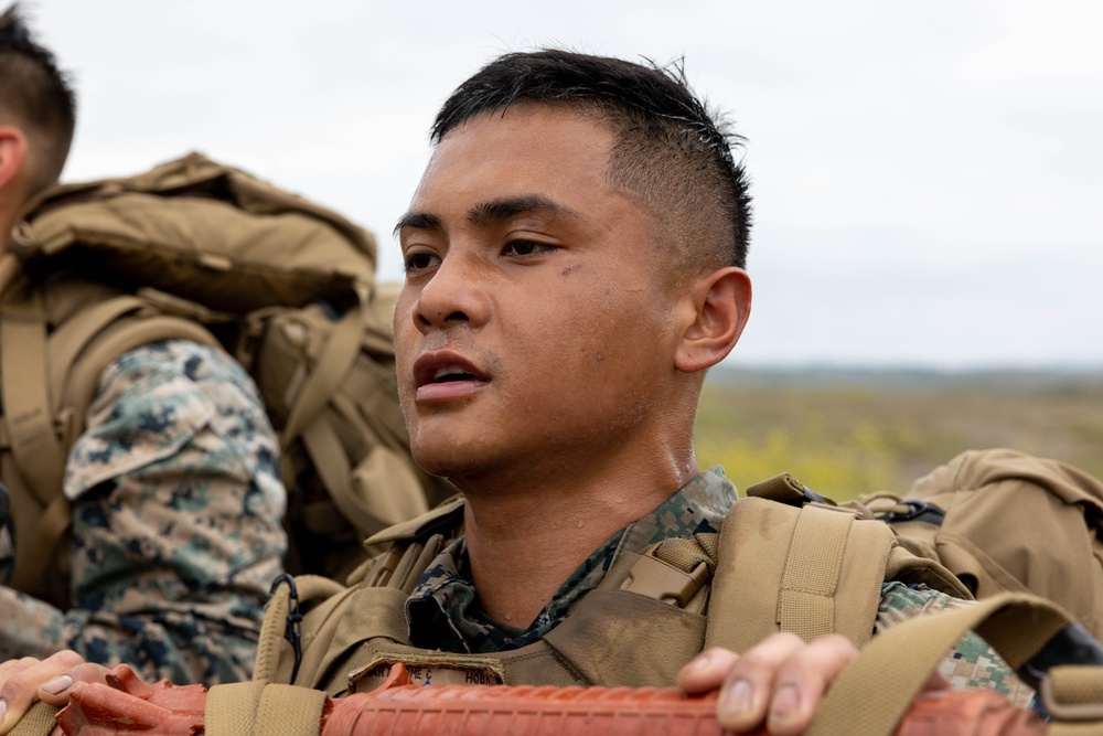 U.S. Marines with Martial Arts Instructor Course 79-25 participate in resupply run