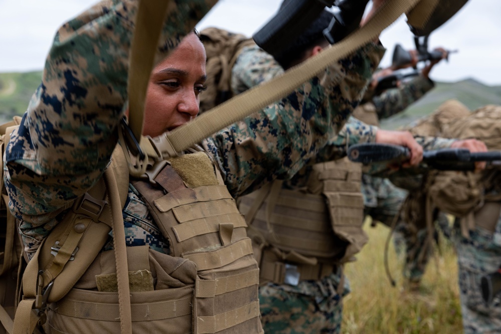 U.S. Marines with Martial Arts Instructor Course 79-25 participate in resupply run