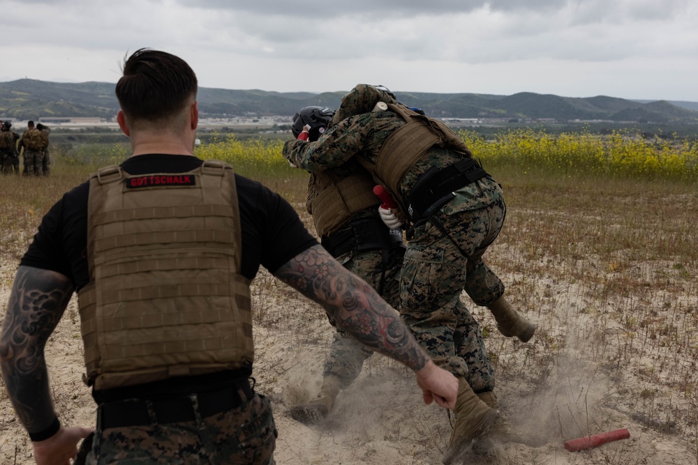 U.S. Marines with Martial Arts Instructor Course 79-25 participate in resupply run