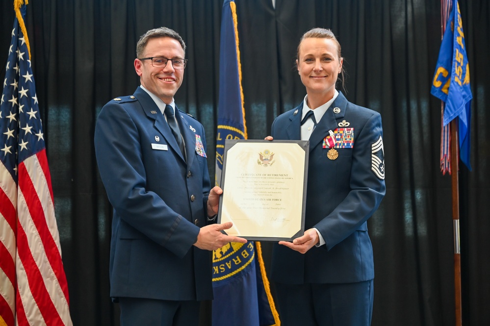 Chief Master Sgt. Sarah Bredthauer retirement