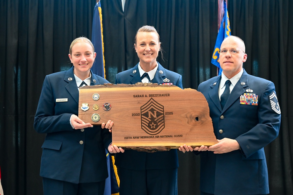 Chief Master Sgt. Sarah Bredthauer retirement
