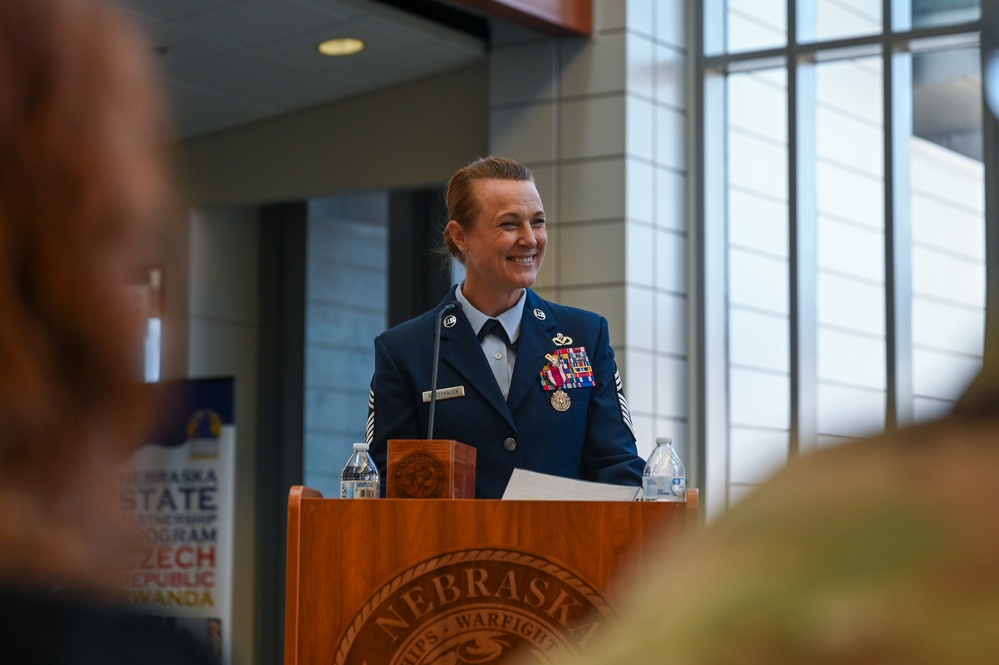 Chief Master Sgt. Sarah Bredthauer retirement