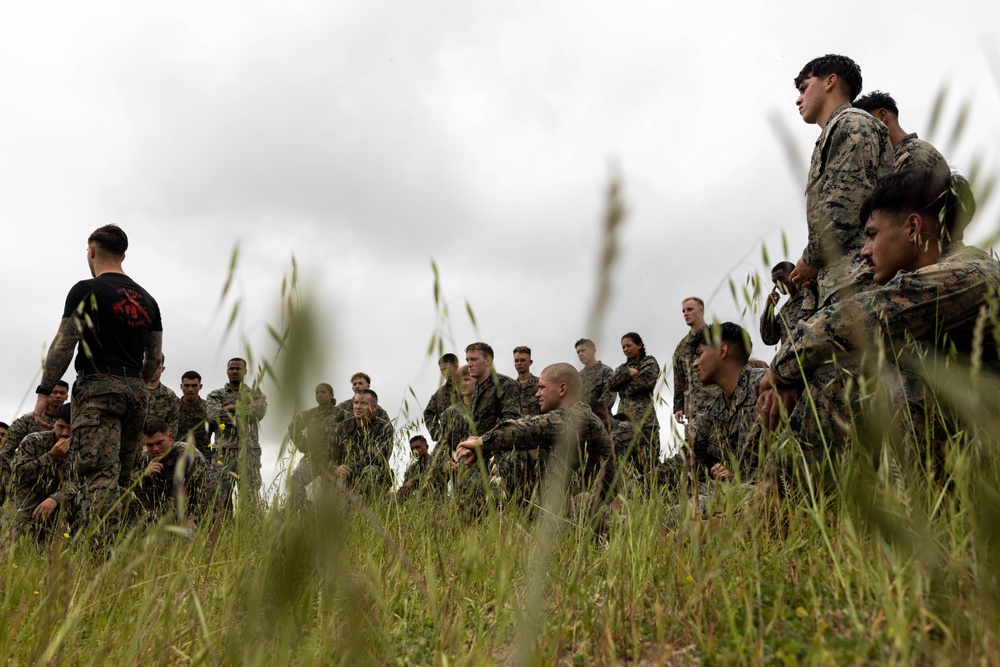 U.S. Marines with Martial Arts Instructor Course 79-25 participate in resupply run
