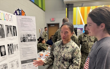 Sailors Spark Student Interest in Healthcare Careers at W.T. Sampson Career Fair