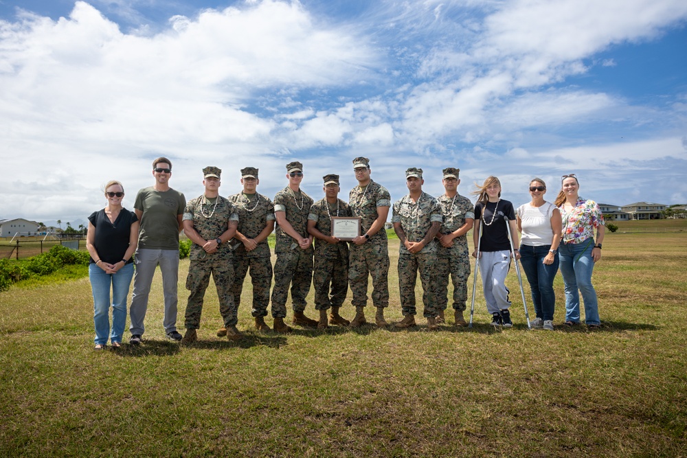 MALS-24 Marines are recognized for environmental excellence