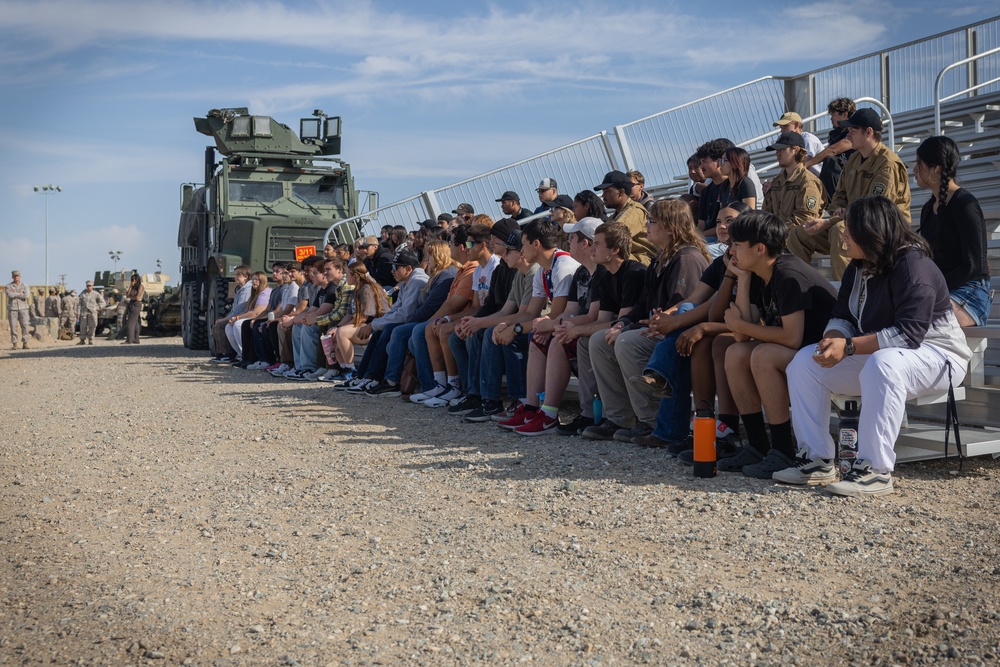 Students explore military jobs during Military Occupational Specialty Exposition at The Combat Center