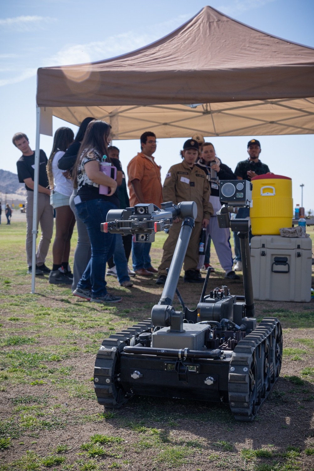 Students explore military jobs during Military Occupational Specialty Exposition at The Combat Center