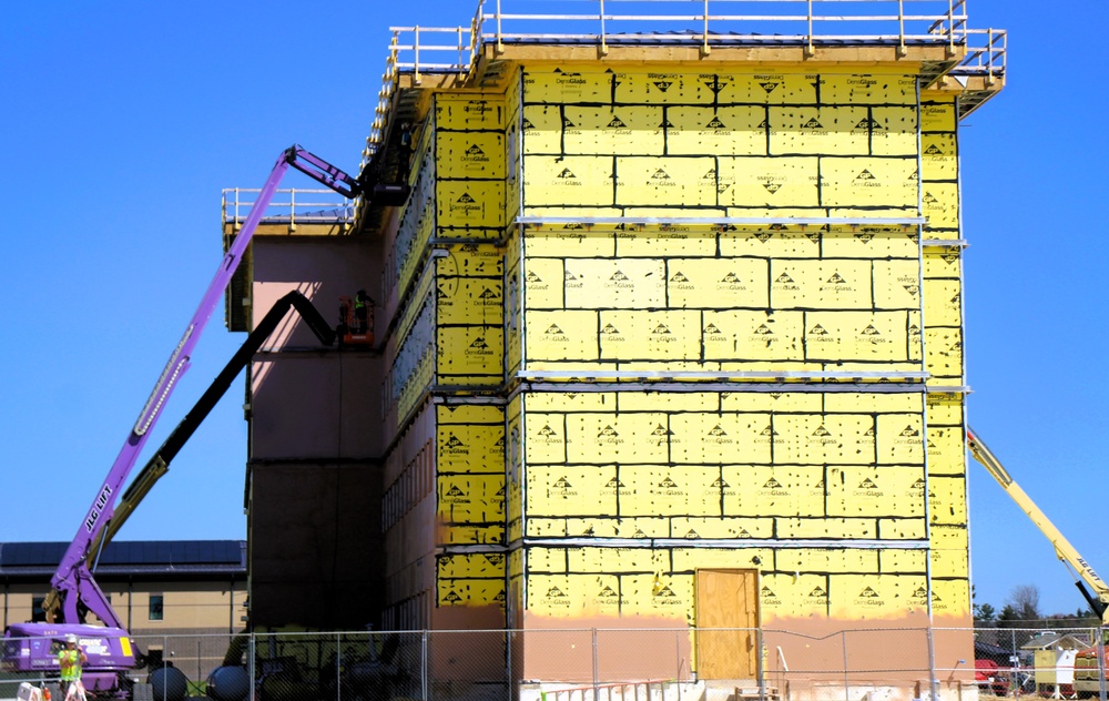May 2025 barracks construction operations for East Barracks Project at Fort McCoy