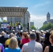 On May 16, 2025, Marine Band vocalist Master Gunnery Sgt. Kevin Bennear performed “The Star-Spangled Banner” at a First Day of Issue Dedication Ceremony for new postage stamps commemorating the 250th anniversaries of the U.S. Army, Navy and Marine Corps.