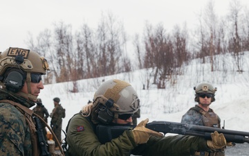 Swift Response 25 | U.S. Marines, Norwegian Soldiers conduct Expedient Urban Demolition and Shotgun Range
