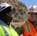 Command Sergeant Major Douglas Galick visits the Palisades fire-impacted area